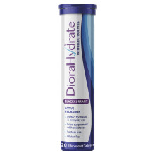 DioraHydrate Hydration Tablets with Electrolytes & Carbohydrates | 20 Blackcurrant Flavour Tablets| Scientifically Formulated for Active Hydration |