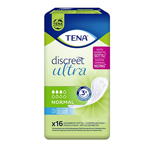 Tena DISCREET ULTRA protection pour incontinence normale 16 u