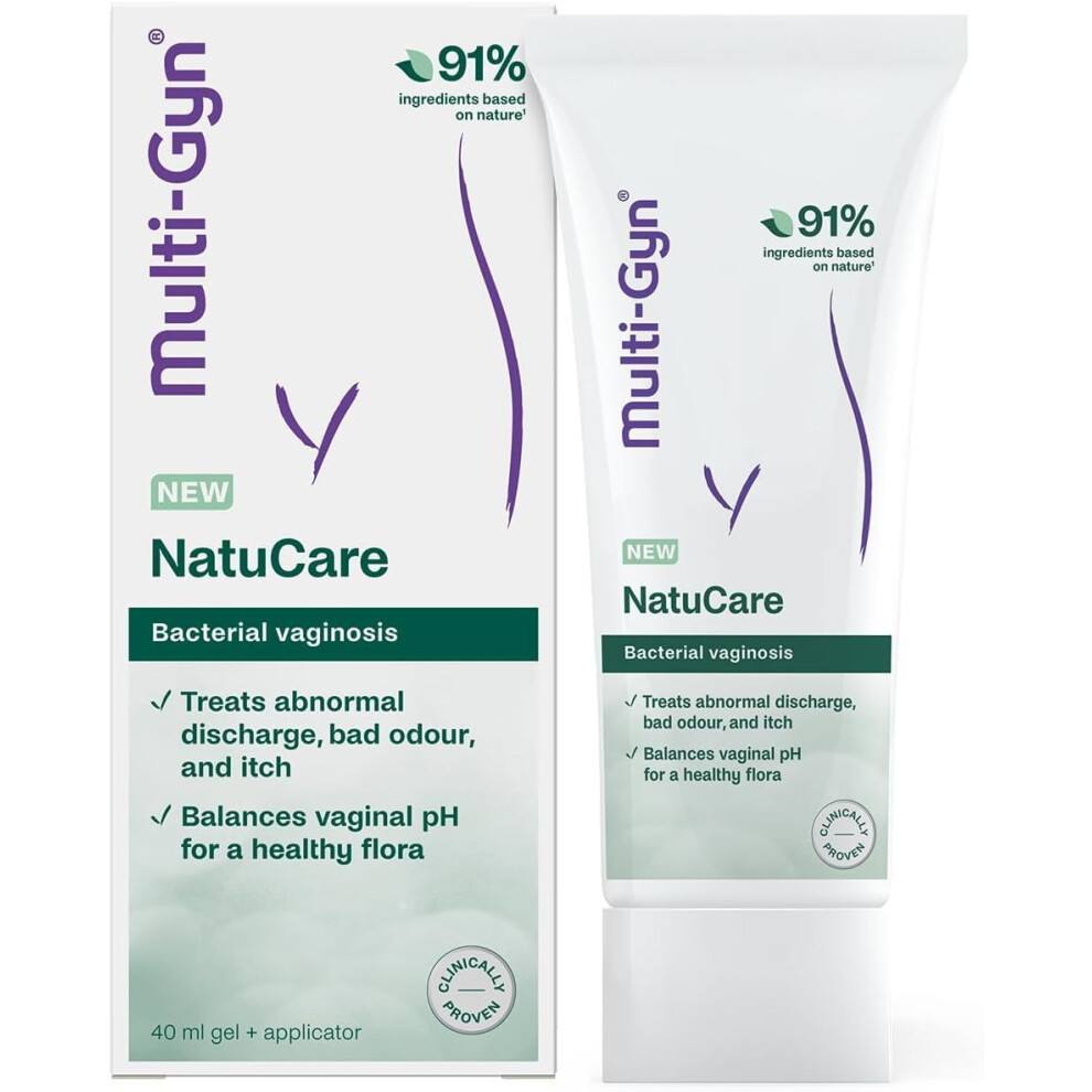 Multi-Gyn Natucare For Bacterial Vaginosis Treatment - Naturally Treats Abnormal Discharge, Bad Odour And Itch - Effective Relief Of Bacterial Vaginosis