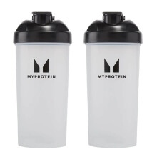 Shaker Bottles Pack of 2-600ml, BPA-Free Protein Shakers, Ideal for Mixing Protein Shakes, Smoothies, and Supplements, Leak-Proof Design