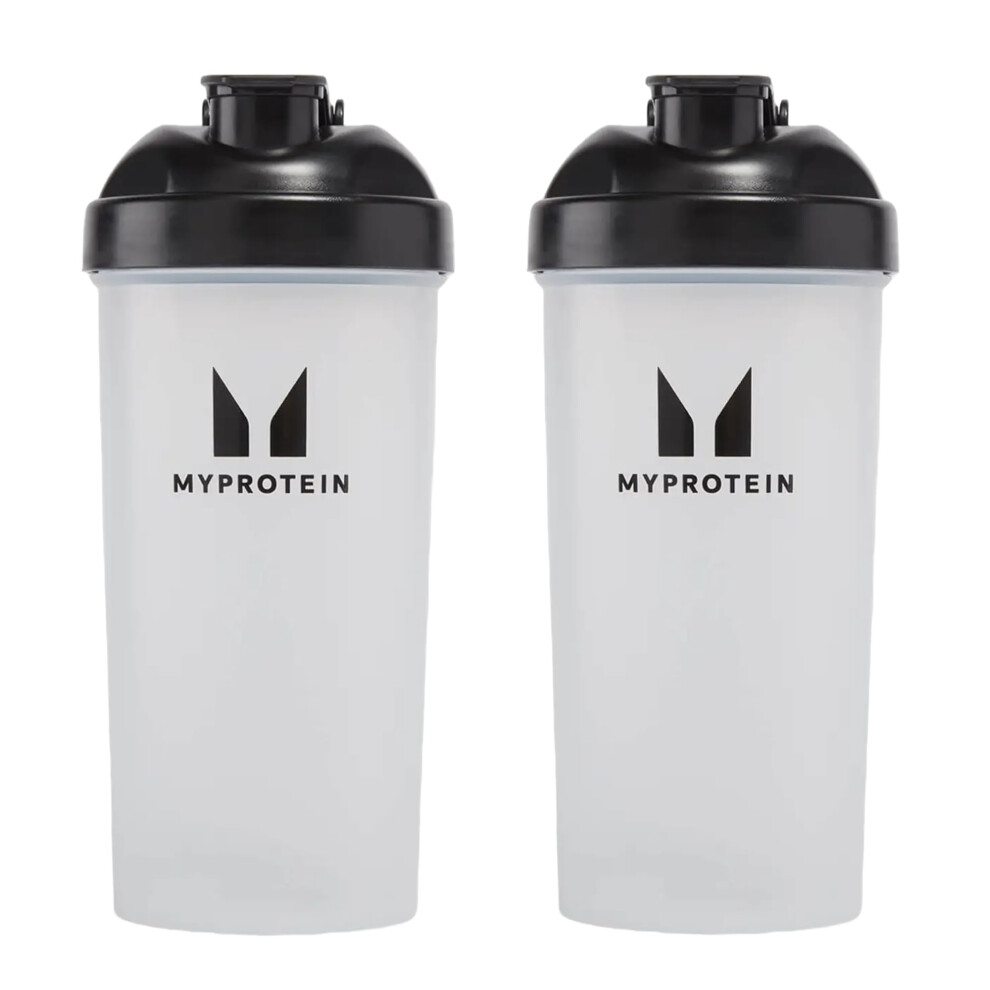 Shaker Bottles Pack of 2-600ml, BPA-Free Protein Shakers, Ideal for Mixing Protein Shakes, Smoothies, and Supplements, Leak-Proof Design