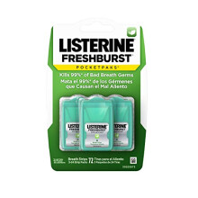 Freshburst Pocketpaks Breath Strips, Dissolving Freshener Strips Kill 99% of Germs that Cause Bad Breath, Portable for On-the-Go, Minty Flavor, 3