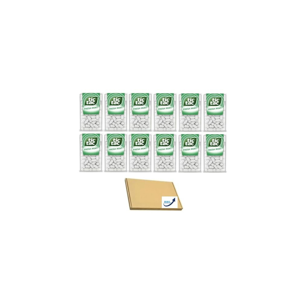 Bbl Bada Business Limited 12 Pack Tic Tac Mints 18G - Fresh On-The-Go Refreshment In Pocket-Sized Packs