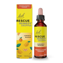 Remedy Dropper 20ml (Orange & Mango) Comfort & Reassurance, Alcohol Free, Natural Emotional Wellness Day Support, Flower Essence Vegan Formula, Travel
