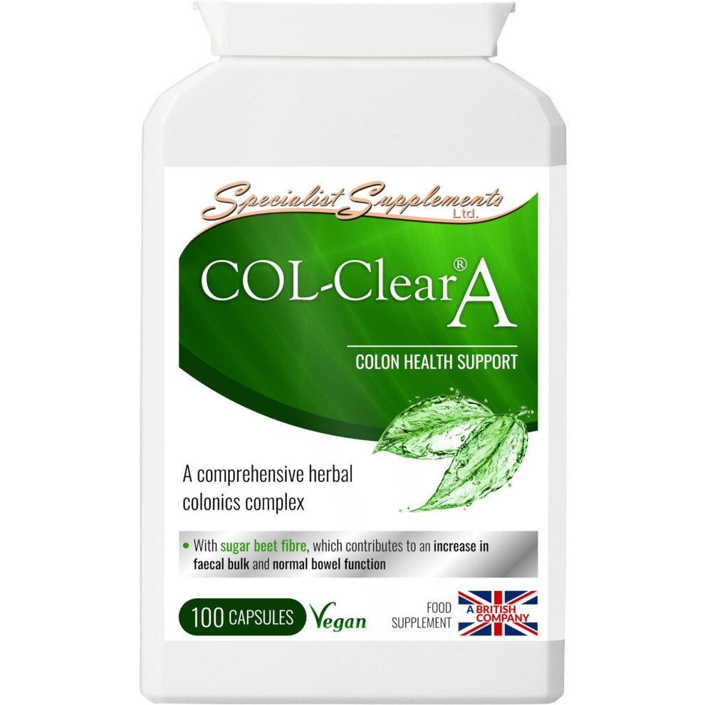 Specialist Supplements Col-Clear A Colon Health Support 100 Capsules, (Pack Of 1)