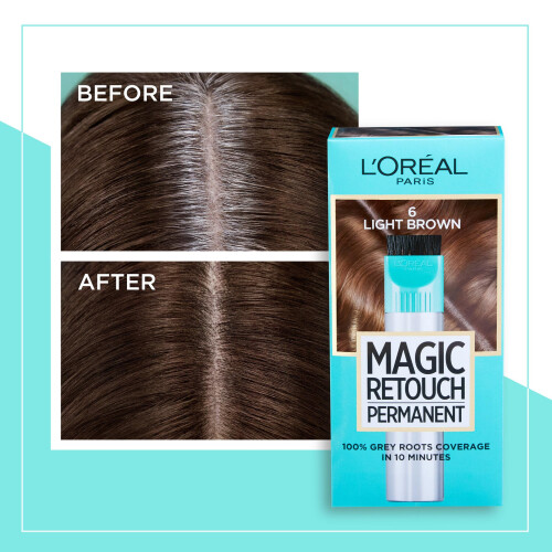 L’Oréal Paris L'Oréal Paris Magic Retouch Permanent Root Concealer, Touching Up Grey Hair Dye, Dark Brown 4 2