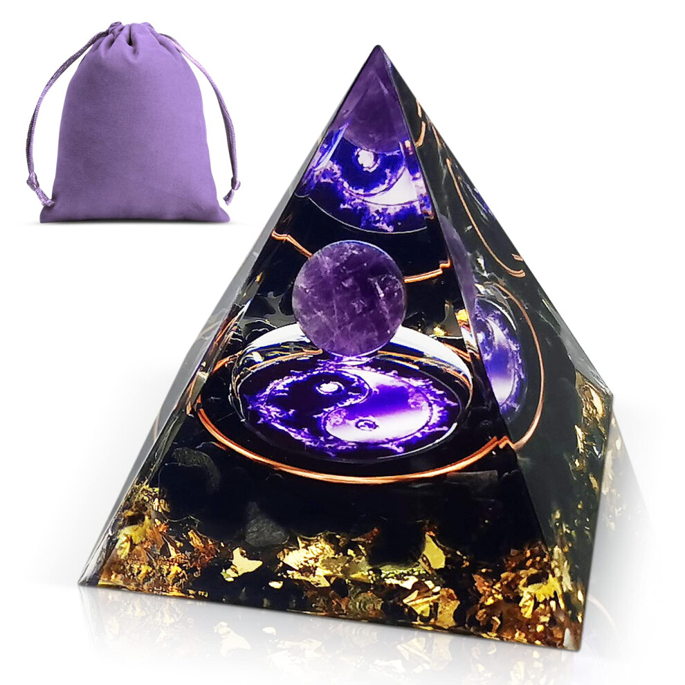 Obidodi Crystal Pyramid, Moonstone Crystal Ogan Chakra Energy Tower, Positive Energy Generator, Nature Reiki Chakra Crushed Stone Jewelry For Healing
