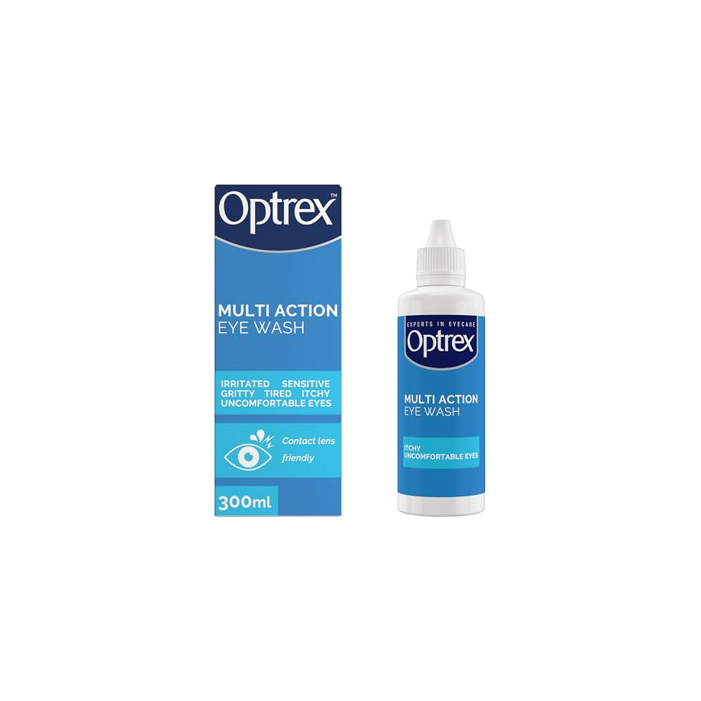 Optrex Multi Action Eye Wash, Irritated, Tired, Uncomfortable Eyes, 300ml