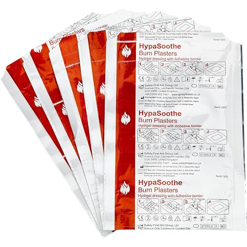 HypaPlast Burn Plasters Sterile Hypoallergenic, Pack of 10 (Assorted) 1