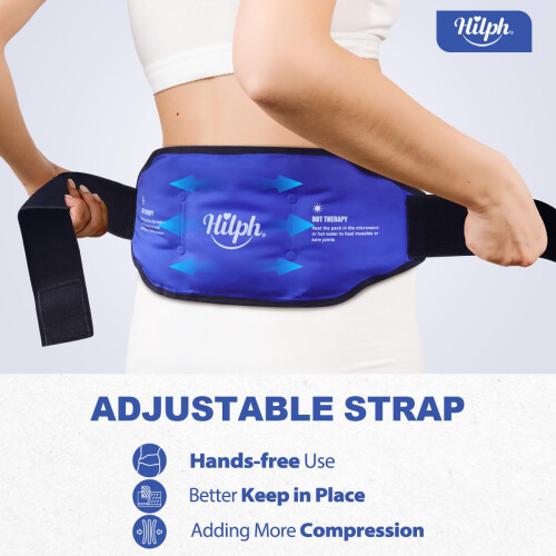 Ice Pack for Back Pain Relief, Reusable Lower Back Ice Pack Hot Cold Compression Therapy Lumbar Ice Pack for Back Injuries, Sciatic Nerve, Herniated 2
