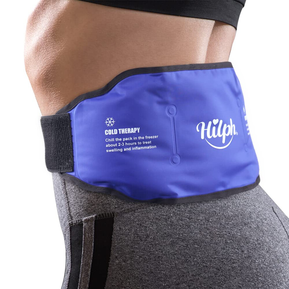 Hilph Ice Pack For Back Pain Relief, Reusable Lower Back Ice Pack Hot Cold Compression Therapy Lumbar Ice Pack For Back Injuries, Sciatic Nerve, Herniated