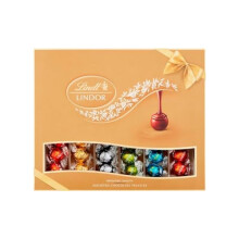 Lindor Assorted Chocolate Truffles Gift Box | Large (Approx 42 Truffles) 525 g | A selection of Finest Lindor Truffles with a smooth melting filling,