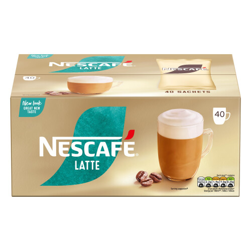 Nescafe Latte Instant Coffee Sachets - 40 X 18G 1
