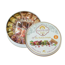 Premium Pistachio Turkish Delight - Handmade Turkish Sweet Authentic Turkish Lokum - Perfect for Dessert,Snack,or Gift, 250G
