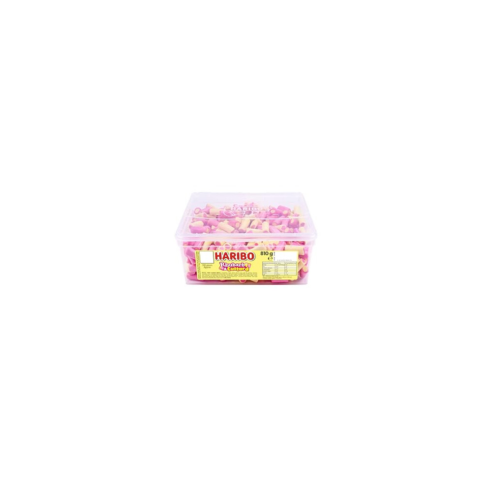 Haribo Rhubarb And Custard Sweets Tub, 810G