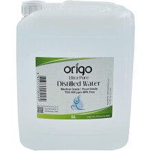 Distilled Water - 100% Ultra Pure Water 5L - Deionized Water - Demineralized - TDS 000 ppm guaranteed