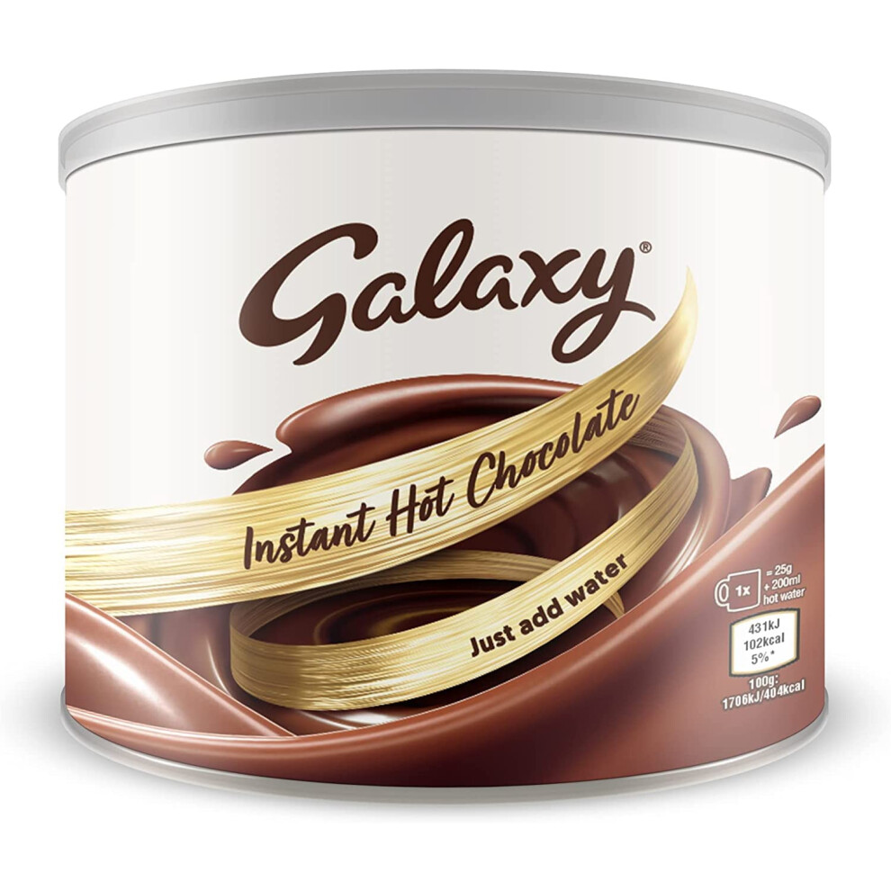 Galaxy Instant Hot Chocolate | 1kg Galaxy Chocolate Powder | Add hot Water, best drinking chocolate bulk buy option for Home & Office (Pack of 1000g