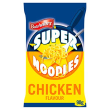 Super Noodles Tasty Chicken Flavour, Instant Snack Ready in 4 Minutes, 90 g Packet (Pack Of 8)