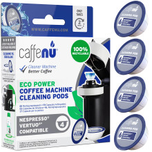 | 4 Nespresso Vertuo Cleaning Capsules | Cleans & Maintains all Nespresso Vertuo Machines | Coffee Machine Cleaner for Crisp Coffee | Nespresso