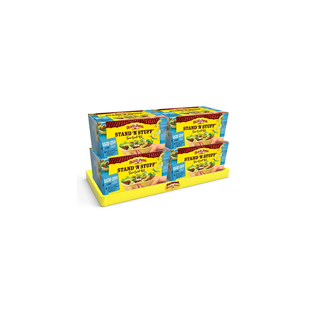 Old El Paso Stand 'N' Stuff Extra Mild Super Tasty Soft Taco Kit 329G (Pack Of 4)