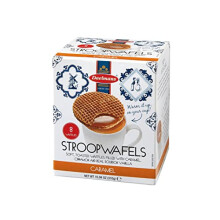 Stroopwafels - Jumbo Caramel Wafers - 310 gram per Cube Box - Authentic Dutch Caramel Waffle - Stroopwaffels