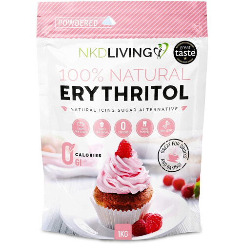 Powdered Erythritol - Zero Calorie Icing Sugar 1kg (2.2 lb)