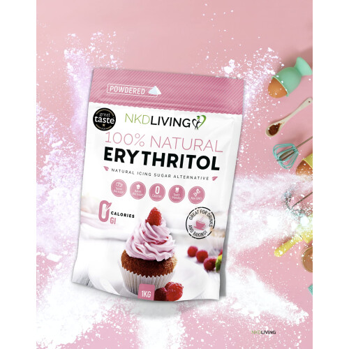 Powdered Erythritol - Zero Calorie Icing Sugar 1kg (2.2 lb) 2