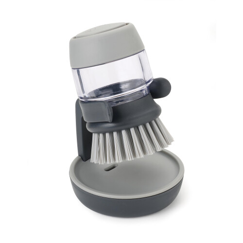 Joseph Joseph Joseph Joseph Brosse à distributeur de savon avec support Palm Scrub Grau