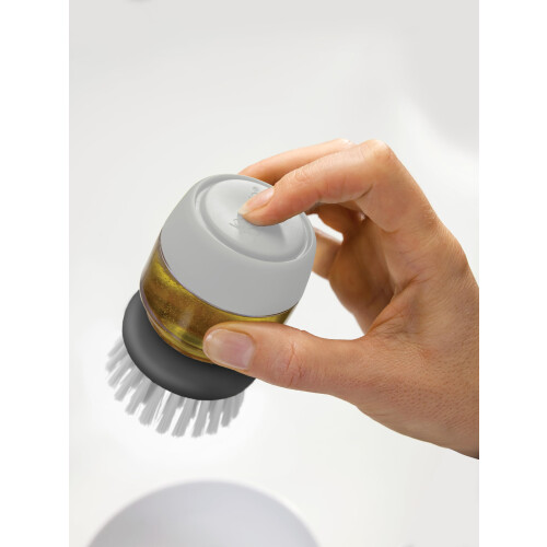 Joseph Joseph Joseph Joseph Brosse à distributeur de savon avec support Palm Scrub Grau 1