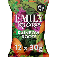 Veg Crisps Rainbow Roots | All Natural Vegetable Crisps | No Added Sugar, High Fibre | Gluten-Free, Vegan Friendly | Perfect for Snacking & Parties |