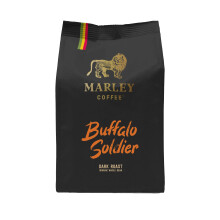 Buffalo Soldier Strong Dark Roast Organic Espresso Coffee Beans 227g - Marley Coffee - From The Marley Family - For All Coffee Machines - Strength 5