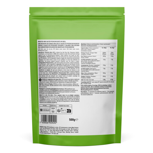 Roasted And Salted Pistachios, 500g 1