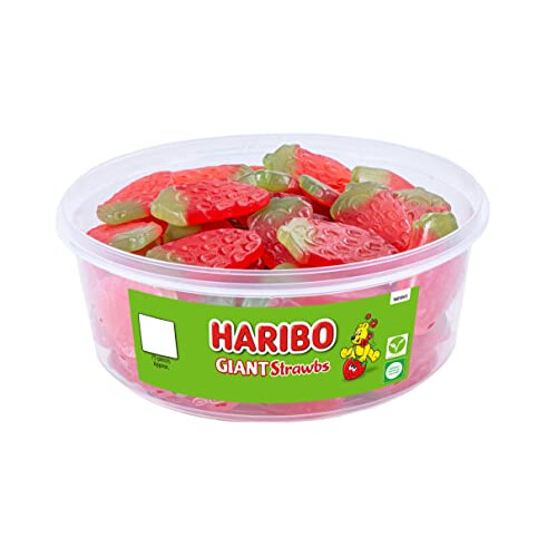 Haribo Haribo Giant Strawbs 825g Tub 1