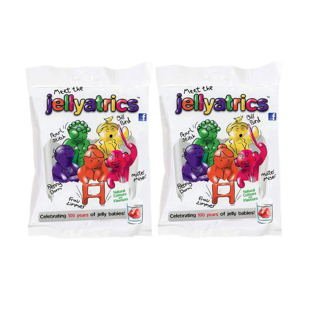 Jelly Babies Novelty Sweets (2x180g) Fun Gift Pack for Birthdays, Retirements, Graduations, Christmas, Fathers Day, Mothers Day and many more