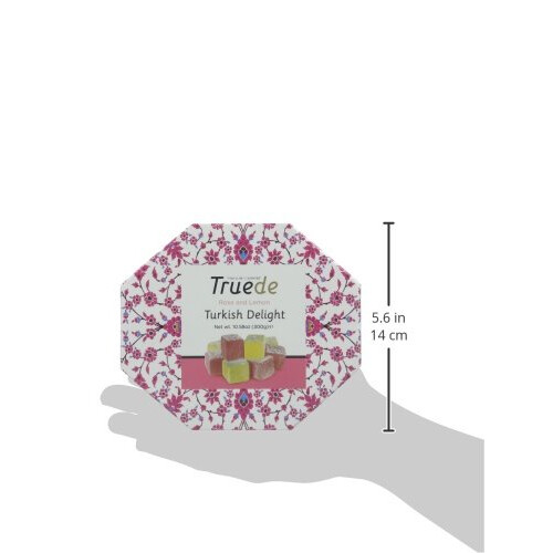 Rose and Lemon Turkish Delight in a Hexagonal Box 300 g 1