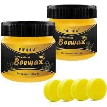 Wood Seasoning Beeswax,Multipurpose Waterproof & Repair Wood Wax,Furniture Care Anti-Slip Wax,Traditional Beeswax Polish for Wood &
