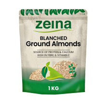 Zeina Blanched Ground Almonds (1Kg) - Almond Flour Naturally Contains Iron, Protein and Fibre for Healthy Cooking, Baking, Smoothies, Paleo and Keto
