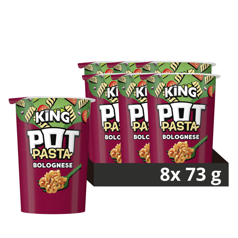 Pot Pasta Bolognese instant hot snack pot from the nation's favourite instant noodle brand* quick pasta pot for when you need filling up 8x 73 g