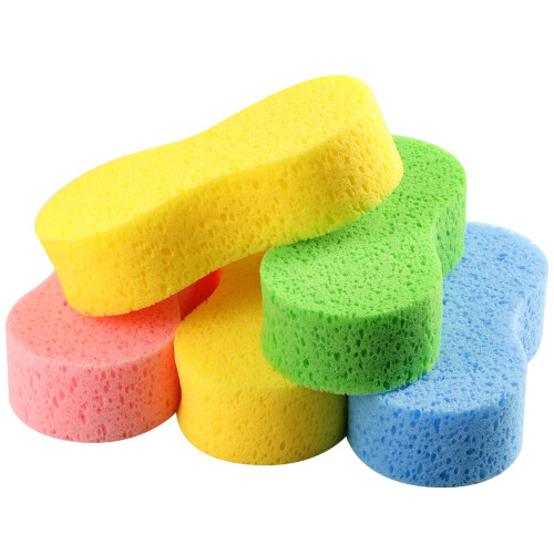 Car Wash Sponge 5pcs Large All Purpose Sponges for Cleaning 2.4in Thick Foam Scrubber Kit Sponges for Dishes Tile Bike Boat Easy Grip Sponge on OnBuy