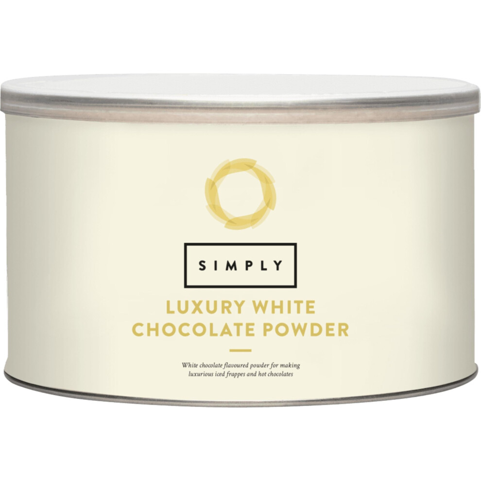 Luxury White Hot Chocolate, Hot Chocolate Powder For Smooth & Creamy Hot Chocolate, Suitable For Vegetarians, Halal & Nut-Free, 1kg
