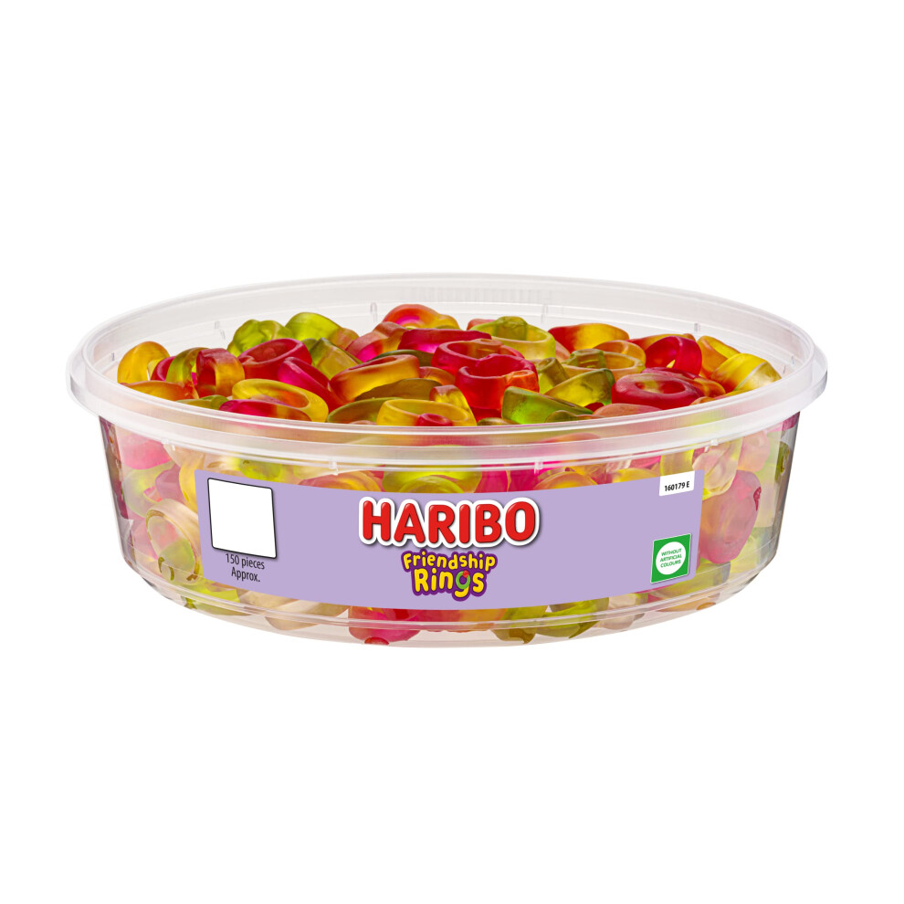 Haribo Friendship Rings X 150 Pieces (480G) Sweets Tub