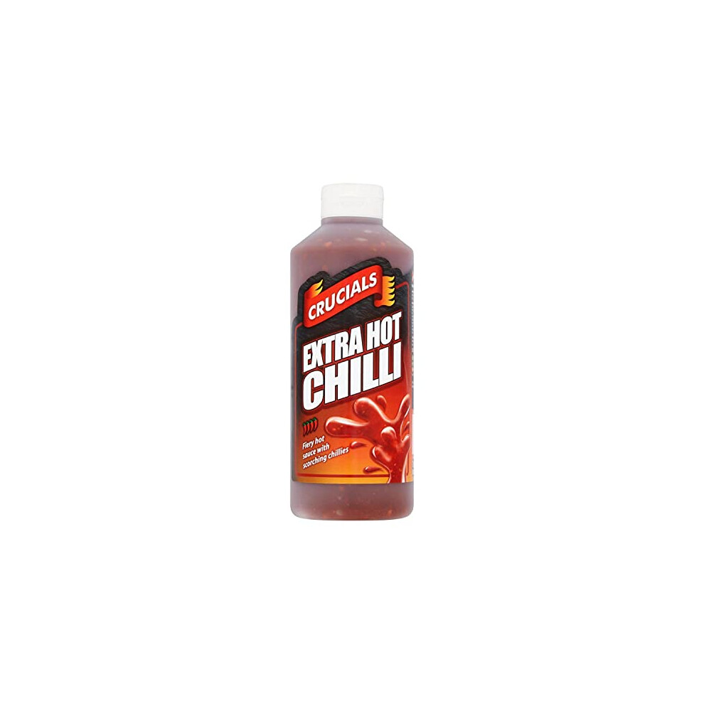 Crucials Extra Hot Chilli Squeezy Sauce 500Ml (Pack Of 3)