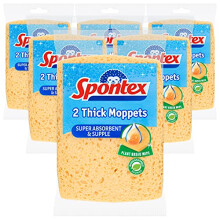 Spontex Thick Moppets -sienet, 6 kpl, 2 kpl (yhteens   12 sient  )
