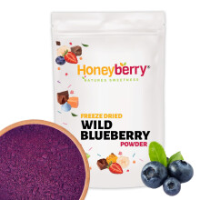 Freeze Dried Wild Blueberry Powder 100g – 100% Natural Bilberry, Pure, No Additives – Superfood for Baking, Smoothies, Cakes & Cocktails