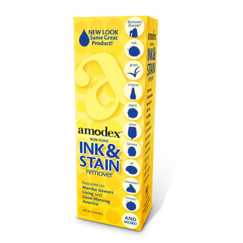 Amodex Blæk- og pletfjerner til tøj - Tekstil- og blækfjerner, blodpletfjerner, 4 oz 1
