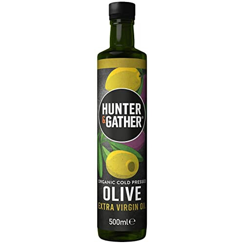 Extra Virgin Olive Oil - 500ml | Organic and Cold Pressed | Perfect for Drizzling, Dipping and Dressing | Keto, Low Carb & Paleo