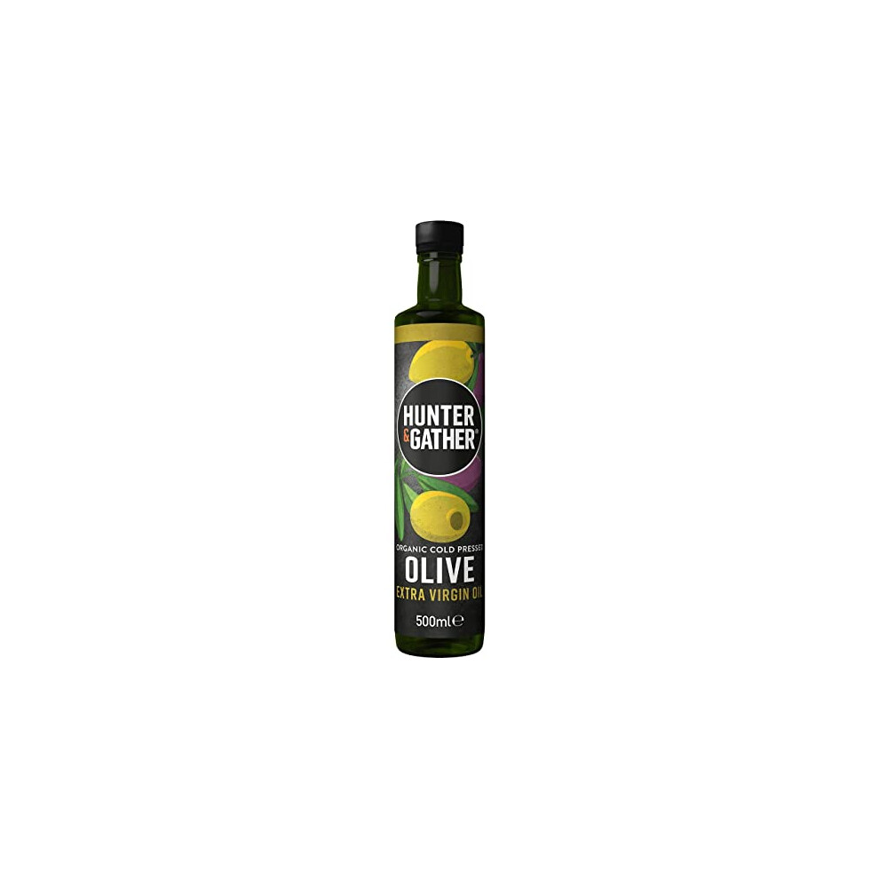 Extra Virgin Olive Oil - 500ml | Organic and Cold Pressed | Perfect for Drizzling, Dipping and Dressing | Keto, Low Carb & Paleo