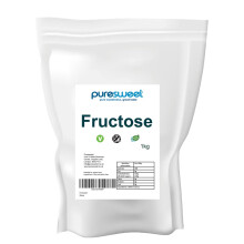 100% Natural Fructose Powder 1kg, Low Glycemic Index, Great Taste, (Recyclable Pouch)