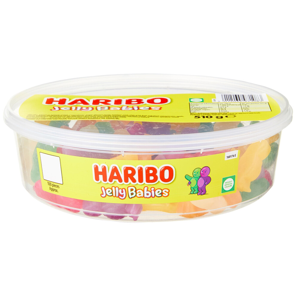 Haribo Jelly Babies X 100 Pieces (510G) Sweets Tub
