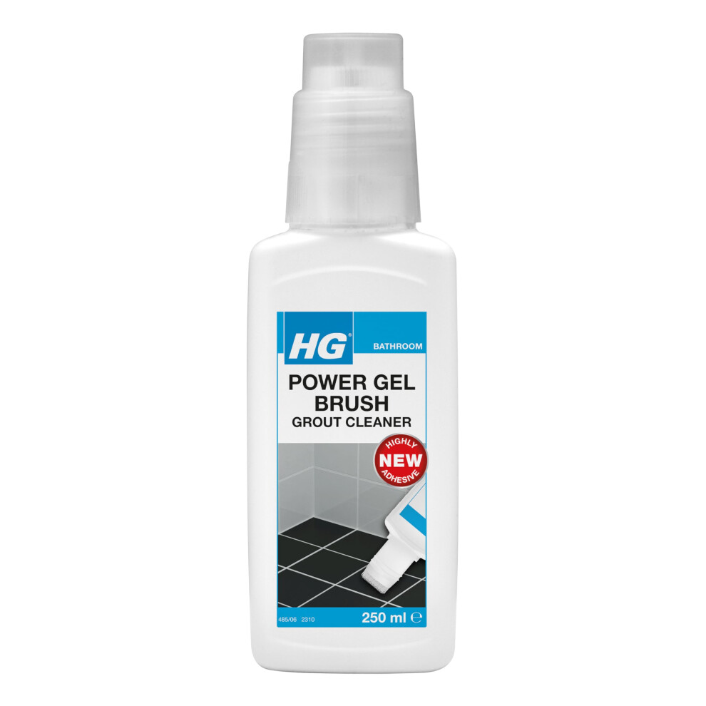 Power Gel Brush, Grout Remover, Grouting & Dirt Remover, Color Restorer, Bathroom Cleaner, 250 ml